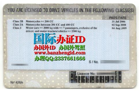 新加坡驾驶执照Singapore driving license