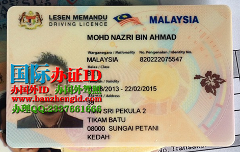 办理马来西亚驾驶证Malaysian driver's license（Lesen memandu Malaysia）